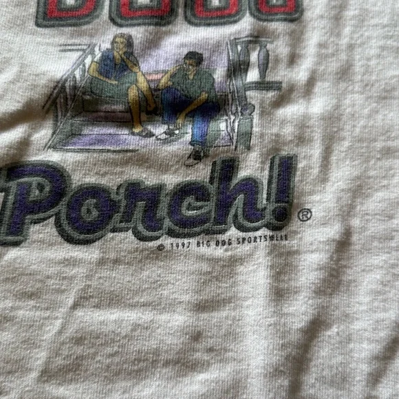 1997 Big Dogs “Stay On The Porch” Vintage T-Shirt - Picture 5 of 7